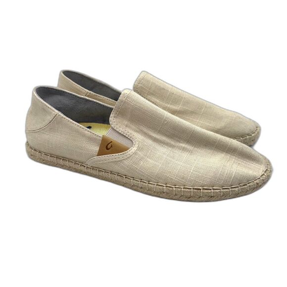 OluKai Kaula Pa'a Kapa Espadrille Loafer - Natural 40/10 - Picture 2 of 10